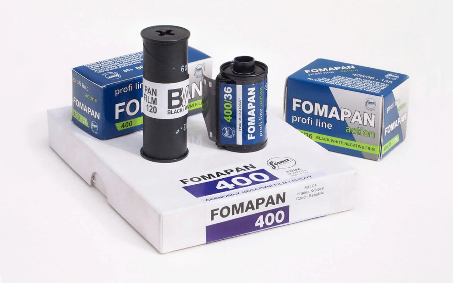 Film Fomapan 400 Action vo všetkých formátoch