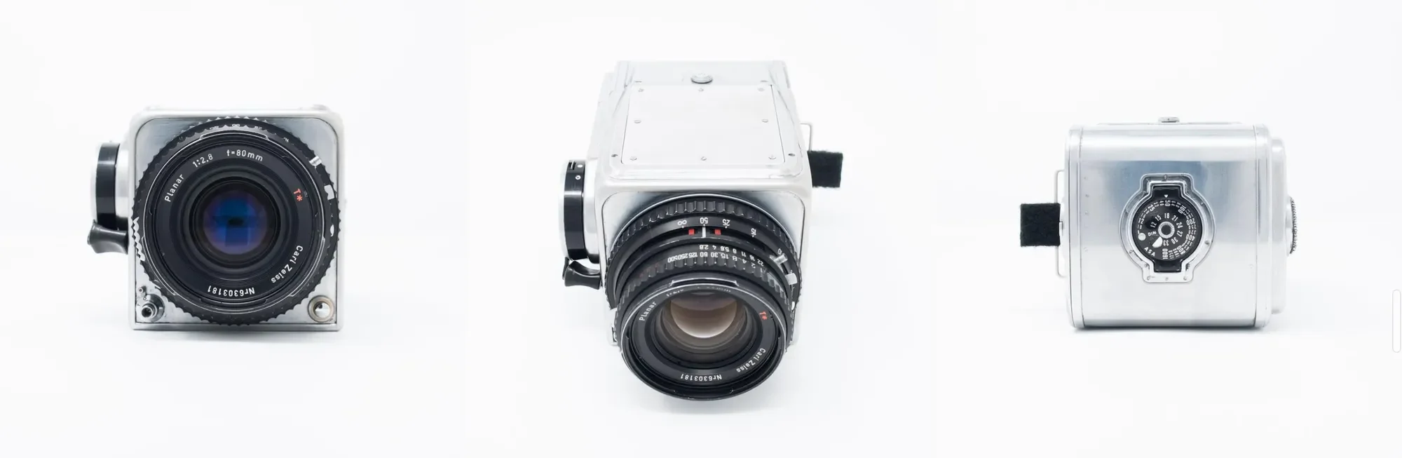 Replika vesmírneho fotoaparátu Hasselblad s odstráneným prebytočným kovom